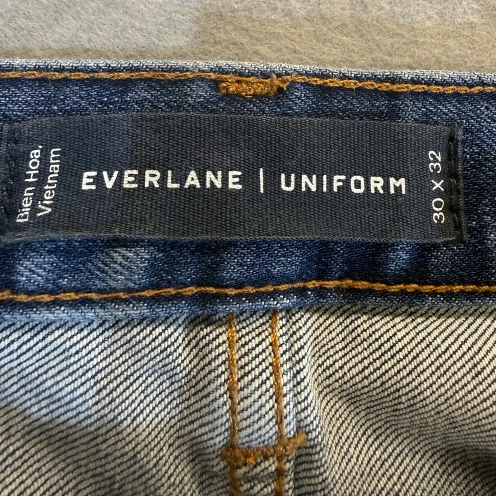 Everlane Uniform Slim Jean Mens 30x32 Actual 30/31 Blue Excellent Cotton Stretch